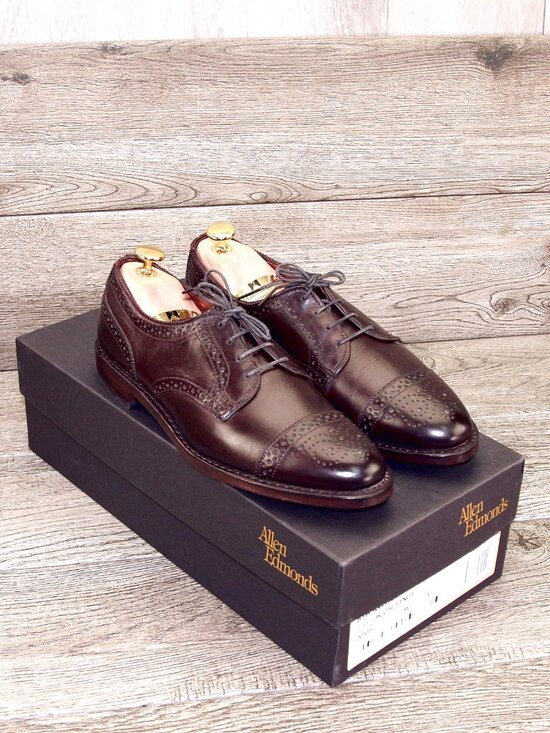 * NIB * $375 Allen Edmonds 6TH AVENUE Derby 7 D DarkChestnut * add $15 new Trees main image 4